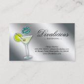 Makeup Visitekaartje Diva Blauwgroen Sparkle Marti (Achterkant)