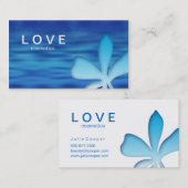 Makeup Visitekaartje Flower Blue Cosmetics (Voorkant / Achterkant)