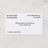 Makeup visitekaartjes (Achterkant)