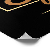 Makeup - warme koffie en zelfs eyeliner poster (Hoek)