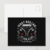 Makeup - wat rood kan doen voor de geest briefkaart (Voorkant / Achterkant)