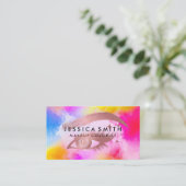 Makeup Waterverf Vibrant | Beauty Eye Lashes Visitekaartje (Staand voorkant)