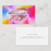 Makeup Waterverf Vibrant | Beauty Eye Lashes Visitekaartje (Voorkant / Achterkant)