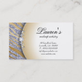 Makeup Zebra Visitekaartje Sparkle Roze SG (Achterkant)