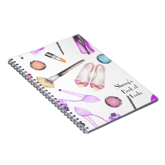 Makeup ziet het Notitieboek van de Foto (Rechterzijde)