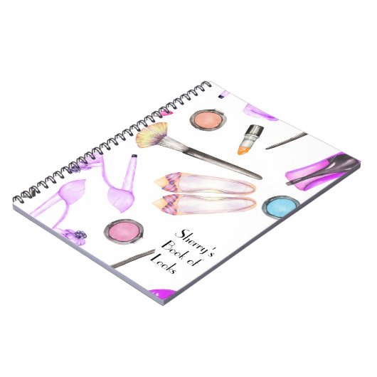 Makeup ziet het Notitieboek van de Foto (Linkerzijde)