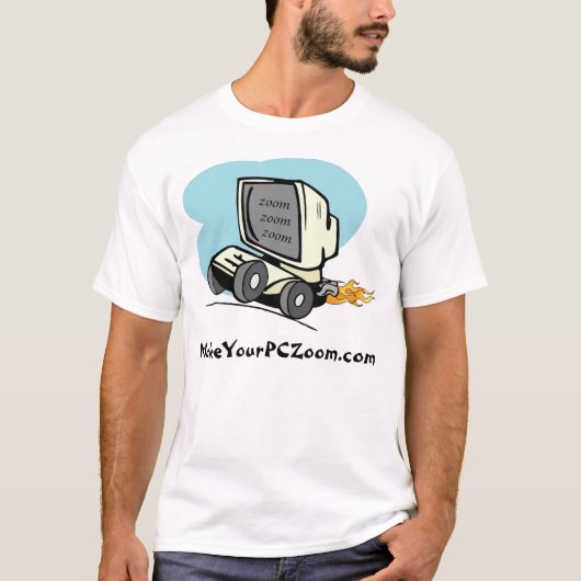 MakeYourPCZoom.com T-shirt (Voorkant)