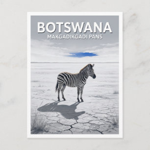 Makgadikgadi Pans Nationaal Park Gweta Botswana Briefkaart