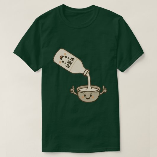 Makgeolli gieten t-shirt (Design voorkant)