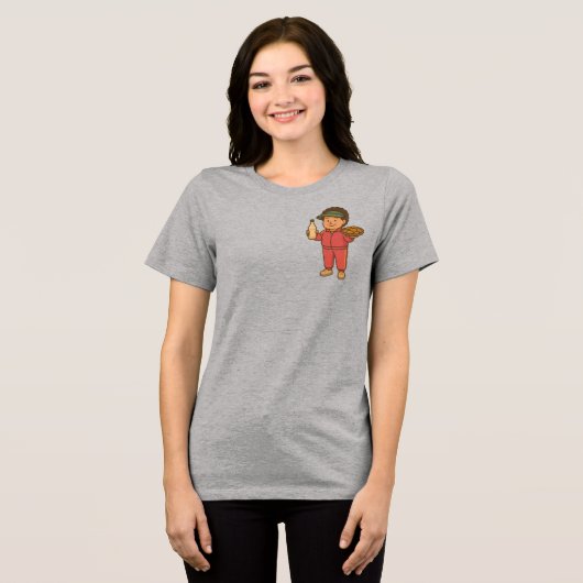 Makgeolli Imo - hoek Tri-Blend Shirt (Voorkant volledig)