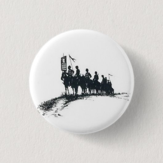 Makhno's anarchistische leger ronde button 3,2 cm (Voorkant)