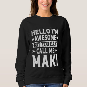 Maki achternaam Noem me Maki familie team achterna Trui