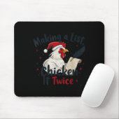 Makin A List Chicken It Twice Funny Chicken Christ Muismat (Met muis)