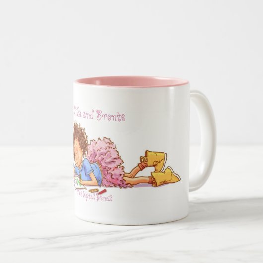 Makin-kaarten Tweekleurige Koffiemok (Voorkant rechts)