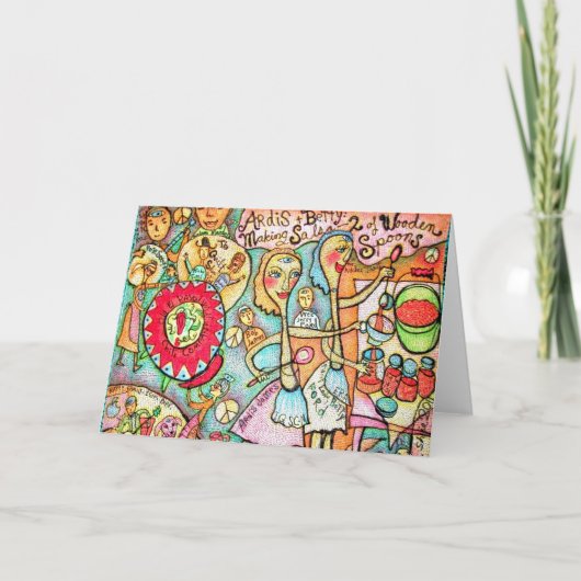 Makin' Salsa-Wenskaart Kaart (Voorkant)