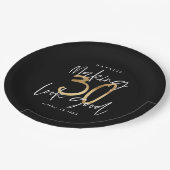 Making 30 kijken goed goud Verjaardagsfeest Papieren Bordje (Gekanteld)