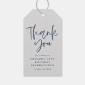 Making 50 kijken goed gouden verjaardag dank u gif cadeaulabel (Achterkant)