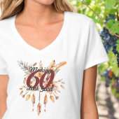 Making 60 Kijk Goed 60e Verjaardag Rustiek Boho T-shirt
