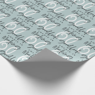 Making 60 kijken goed verjaardagscadeau wrap cadeaupapier