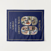 Making 60 Look Good Photo Collage 60th Birthday  Wandkleed (Voorkant (horizontaal))