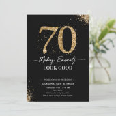 Making 70 Look Good Birthday Kaart (Staand voorkant)