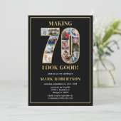 Making 70 Look Good Photo Birthday Kaart (Staand voorkant)