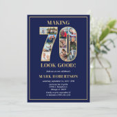 Making 70 Look Good Photo Birthday Kaart (Staand voorkant)