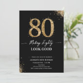 Making 80 Look Good Birthday Kaart (Staand voorkant)