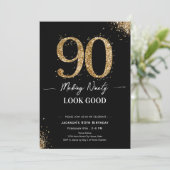 Making 90 Look Good Birthday Kaart (Staand voorkant)