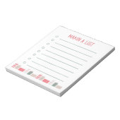 Making A List | Christmas Shopping Gift Notepad Notitieblok (Linkerzijde)