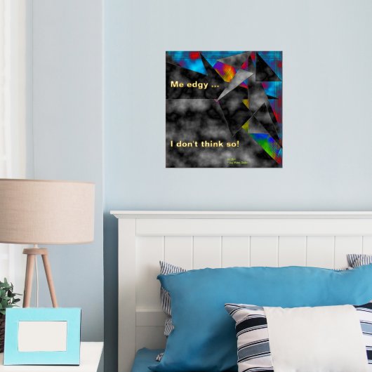 "Making a Statement" Folie Print Wall Art (Insitu (Slaapkamer))