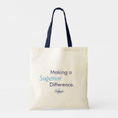 Making a Superior Difference. Tote Bag (Achterkant)