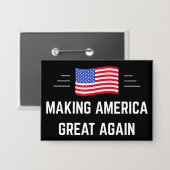 Making America Great Again Button (Voorkant / Achterkant)