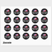 Making America Great Again Ronde Sticker (Vel)