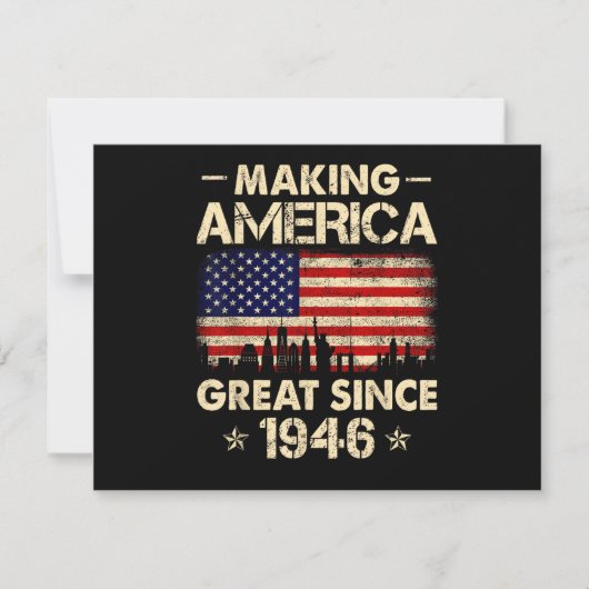 Making America Great sinds 1946 Retro 76e verjaard (Voorkant)