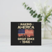 Making America Great sinds 1946 Retro 76e verjaard (Staand voorkant)
