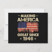 Making America Great sinds 1946 Retro 76e verjaard (Achterkant)
