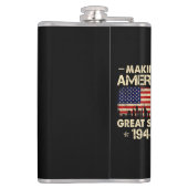 Making America Great sinds 1946 Retro 76ste verjaa Heupfles (Achterkant)