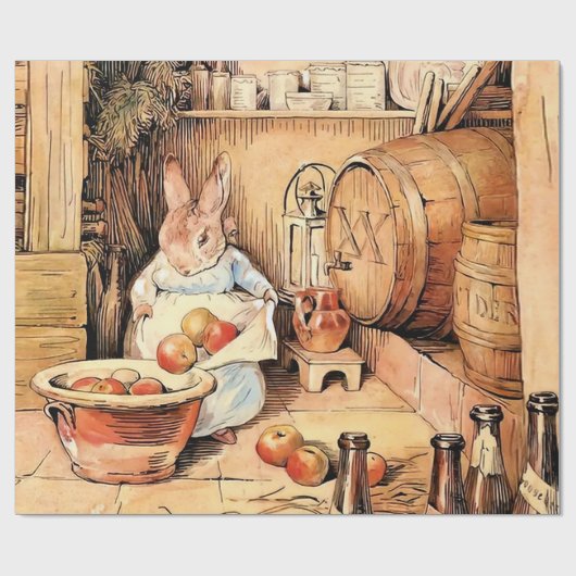 "Making Apple Cider" van Beatrix Potter Cadeaupapier (Vlak)