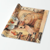 "Making Apple Cider" van Beatrix Potter Cadeaupapier (Uitgerold)