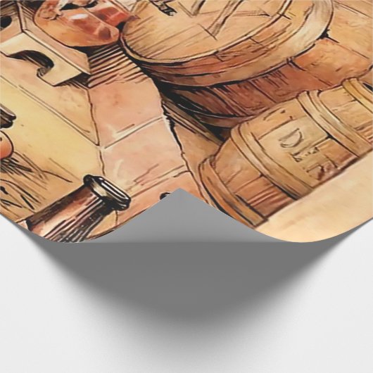 "Making Apple Cider" van Beatrix Potter Cadeaupapier (Hoek)