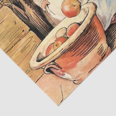 "Making Apple Cider" van Beatrix Potter Tissuepapier (Detail)