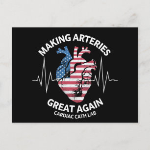 Making Arteries Great Again Hartkatheterisatielab  Briefkaart