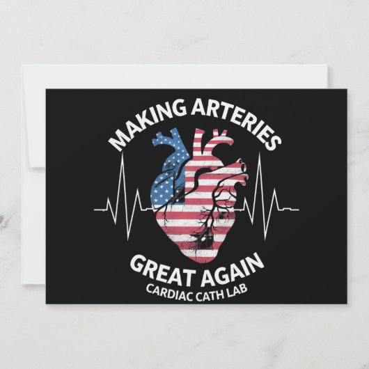 Making Arteries Great Again Hartkatheterisatielab Kaart (Voorkant)