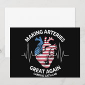 Making Arteries Great Again Hartkatheterisatielab Kaart (Voorkant / Achterkant)