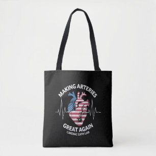 Making Arteries Great Again Hartkatheterlab  Tote Bag