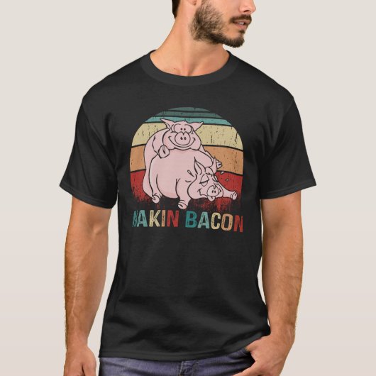 Making bacon t-shirt (Voorkant)