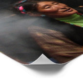 Making Butter Tea (Foto van David Berry) Poster (Hoek)