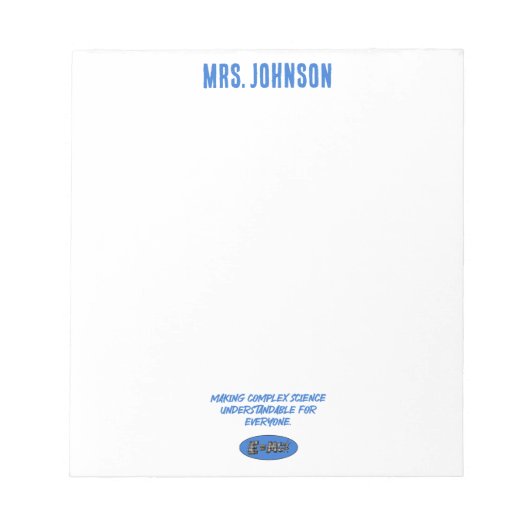 Making Complex Science Understandable For Everyone Notitieblok (Voorkant)