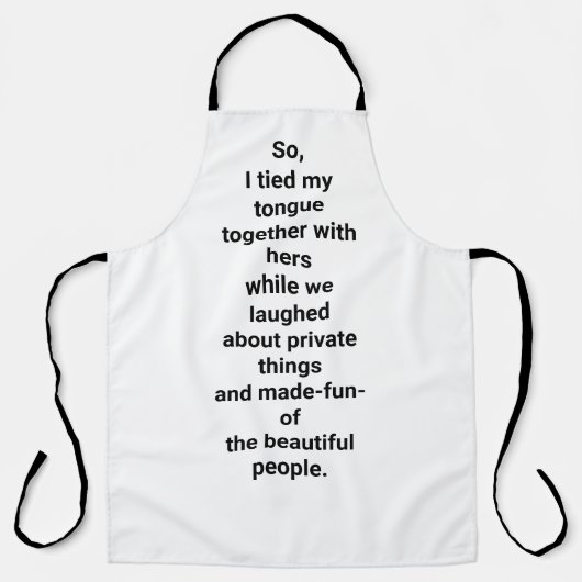 Making-fun-of People Hankamer Artjunkhaus Playful Schort (Voorkant)